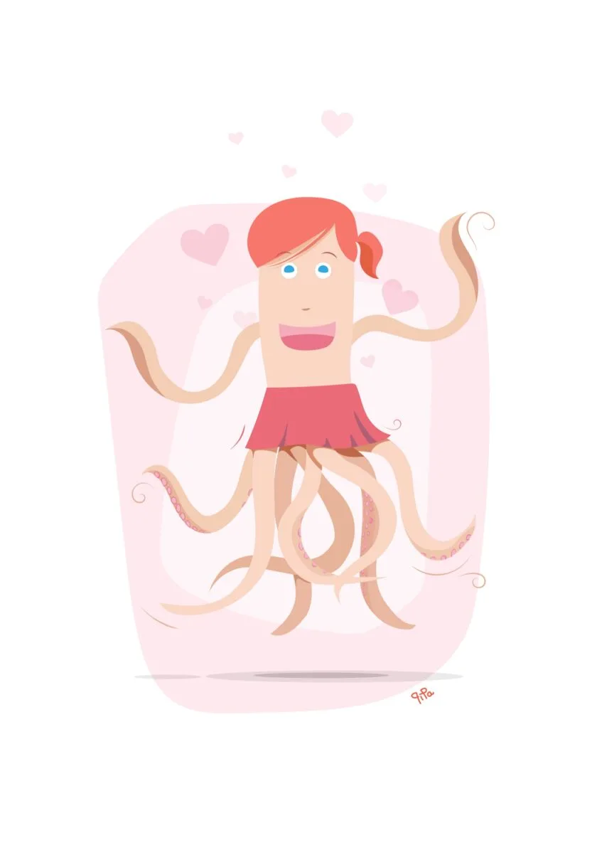 Affiche Calin-mar, illustration de Pipa