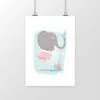 Vue 2 : Affiche Flamephant suspendue au mur